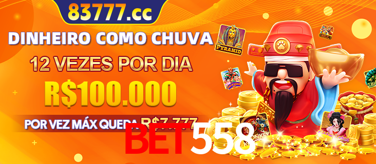Banner do programa de recompensas Recomende para amigos do BET558, detalhando os bônus por convidar amigos, com prêmios que chegam a R$288.888.