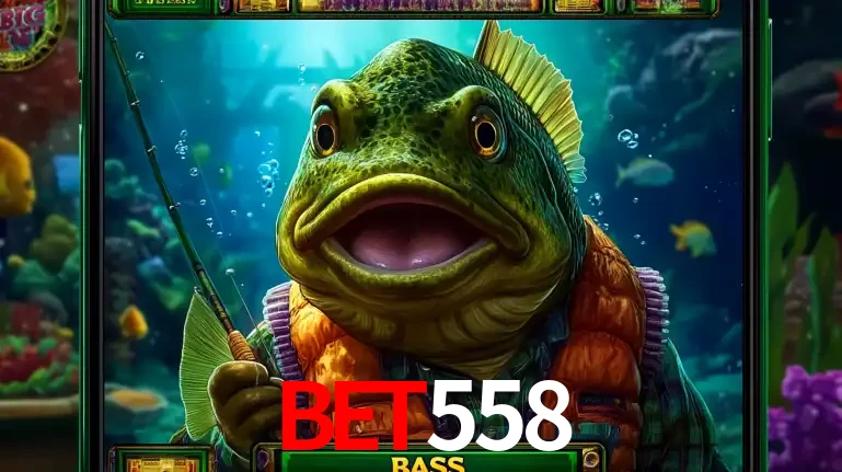 Personagem de peixe pescador do popular jogo de slot com tema de pescaria, uma das emocionantes opções de caça-níqueis para jogar e ganhar no cassino BET558.